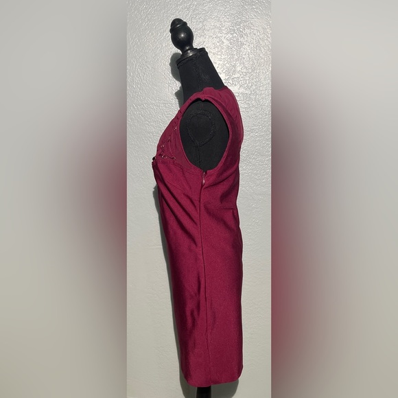 NWT bebe 1 sheer sleeve polyester, spandex blend mini dress - Picture 4 of 7